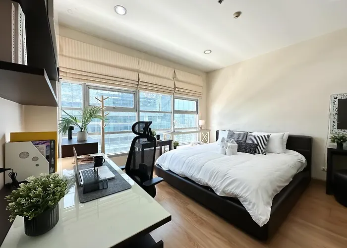 公寓 Centralized High-rise - Ultra Fast Wifi - Ratchathewi *