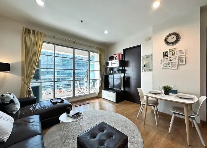 公寓 Centralized High-rise - Ultra Fast Wifi - Ratchathewi